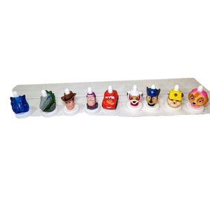 Good‎ 2 Grow Juice Toppers Lot Of  9 Various Bottle Tops Cars PJ Mask